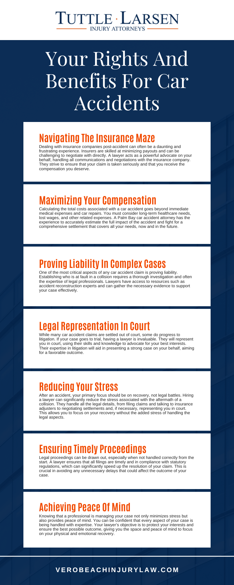 Your Rights And Benefits For Car Accidents Infographic