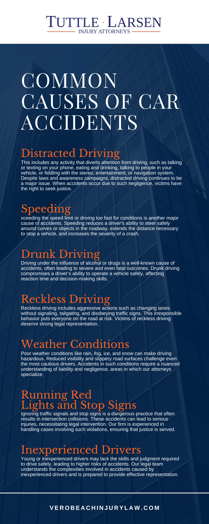 Common Causes Of Car Accidents Infographic