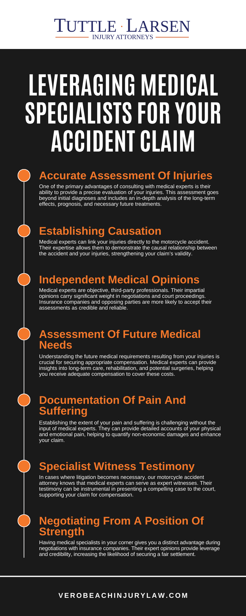 Leveraging Medical Specialists For Your Accident Claim infographic