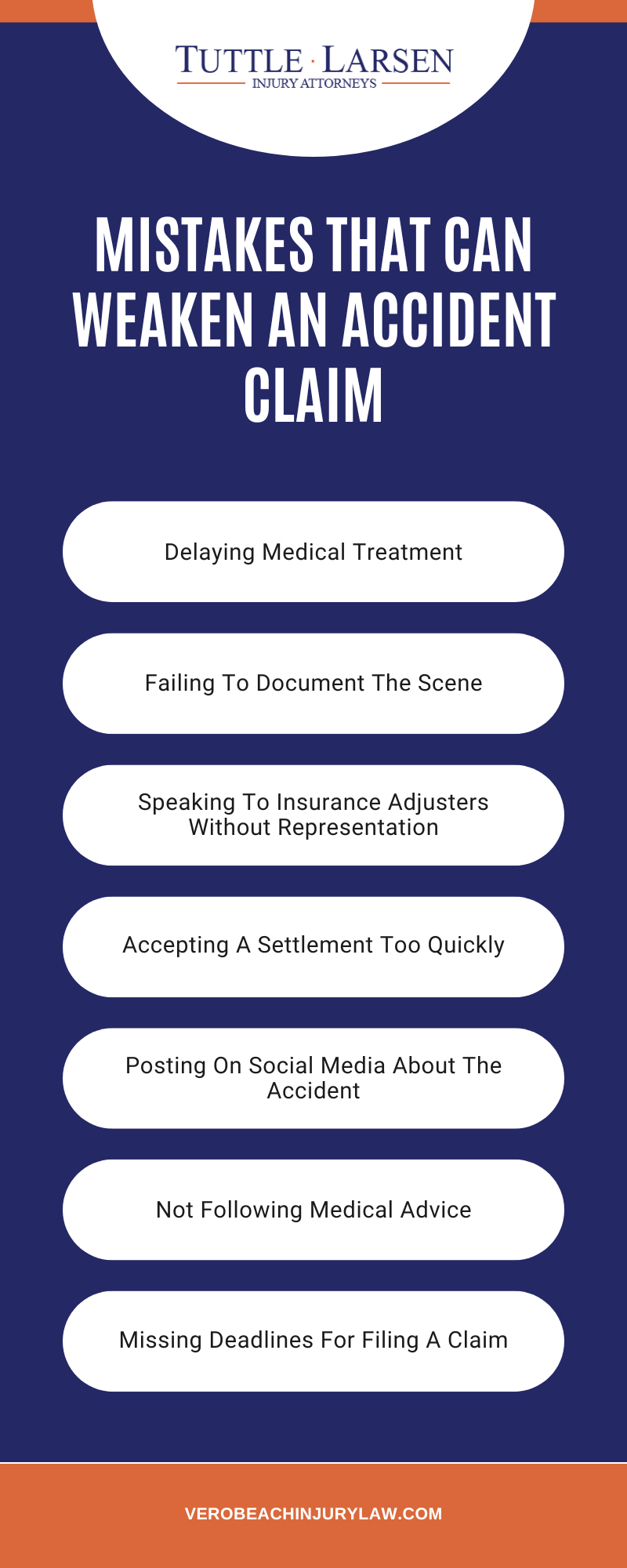 Mistakes That Can Weaken An Accident Claim Infographic