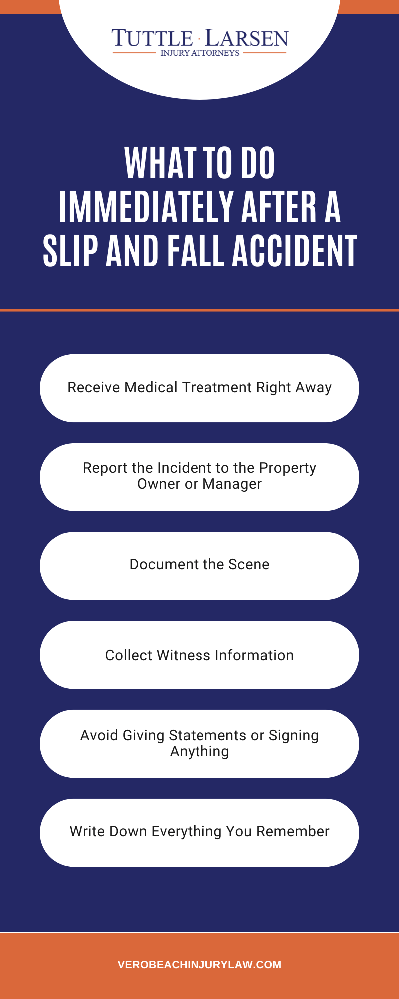 What To Do Immediately After A Slip And Fall Accident Infographic