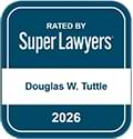 rated by super lawyers douglas w tuttle 2026 icon