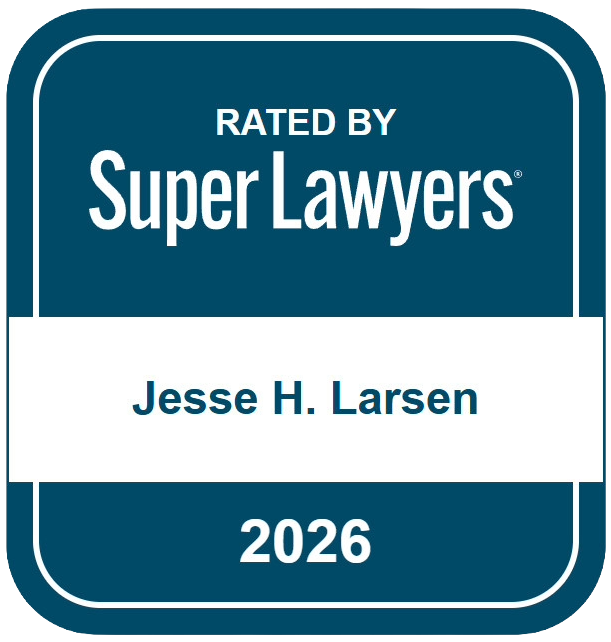 rated by super lawyers jesse h larsen 2026 icon