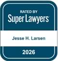 rated by super lawyers jesse h larsen 2026 icon
