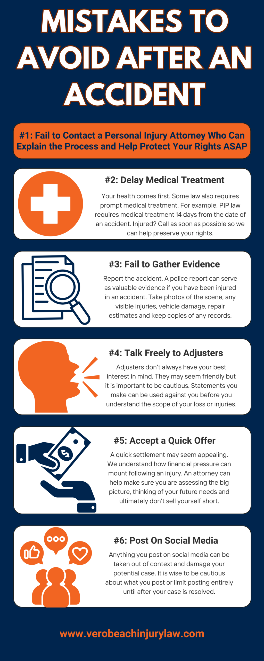 Mistakes to Avoid After a Car Accident Tuttle Larsen, P.A